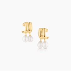 Frankie Double Pearl Earrings