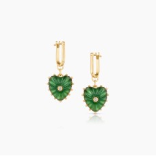 Isabel Green Jade Earrings