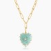 Malene Amazonite Clip Necklace Malene Amazonite Clip Necklace