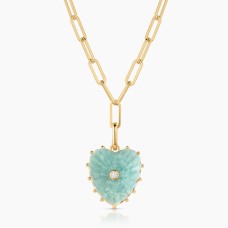 Malene Amazonite Clip Necklace