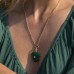 Malene Green Jade Clip