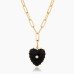 Malene Onyx Clip Necklace