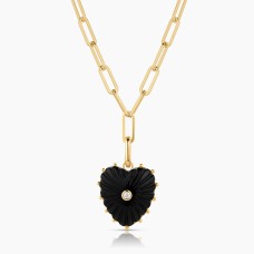 Malene Onyx Clip Necklace